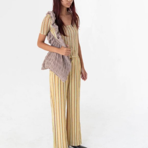 FIND ME NOW Judy Pants in Yellow Green Brick Multi sz 0 - Picture 3 of 7